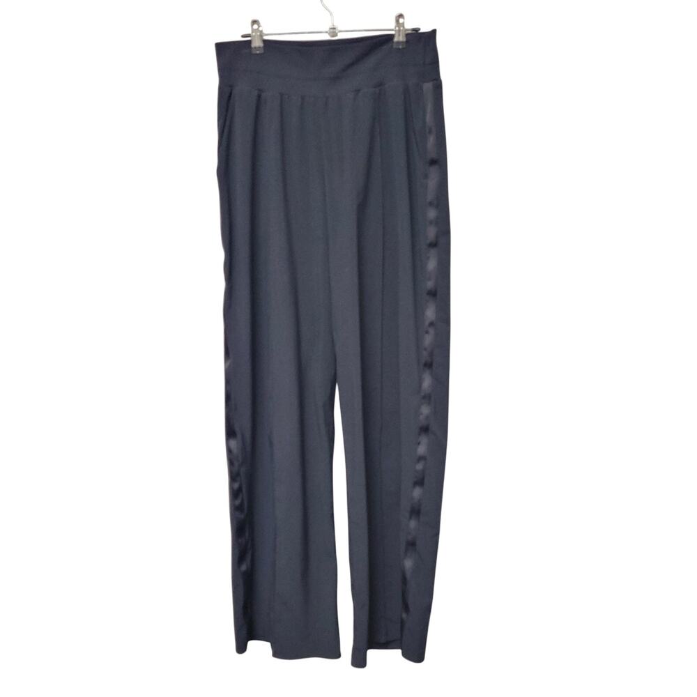 Athleta Nolita Wide Leg Pants Trousers Office Capsule Black Women's Size 14 Tall